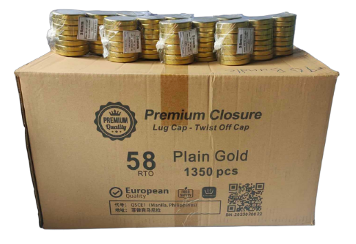 58mm Lug Type Cap Per Box 5% Discounted