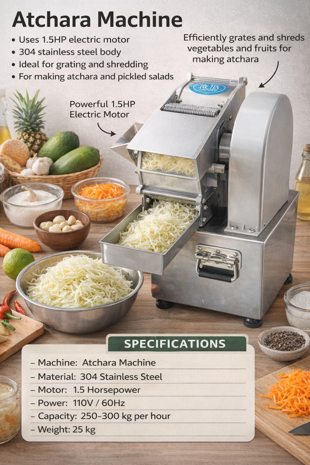 Atchaar Making Machine Atchara Machine – Food Packaging Mall