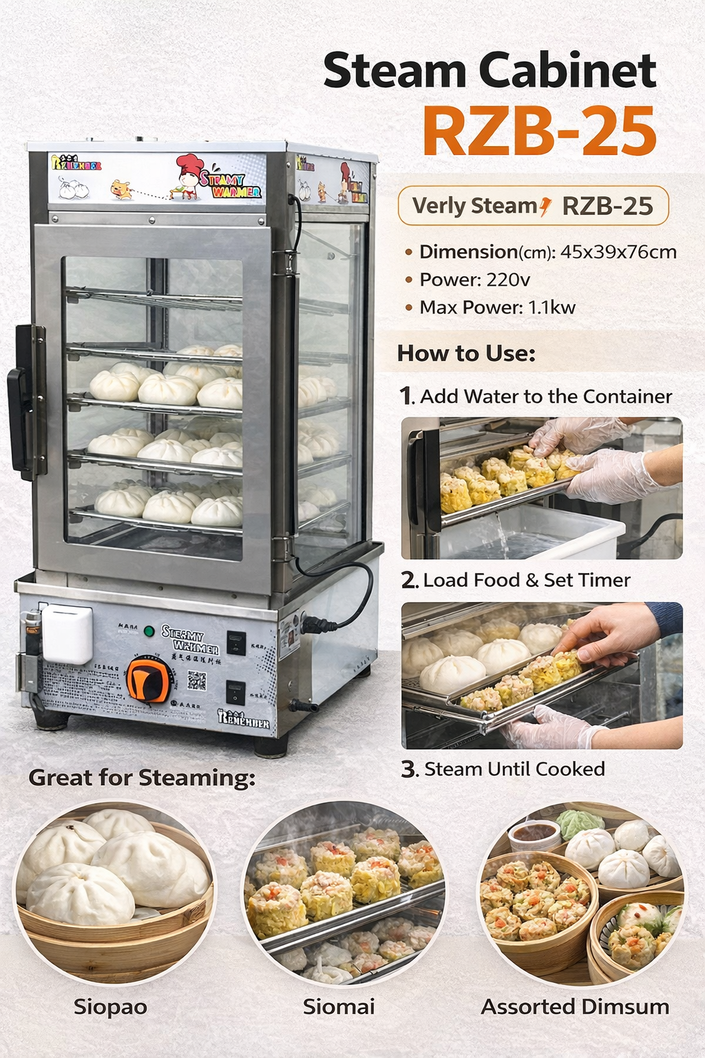 Steam Cabinet RZB-25