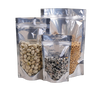Half Metal Half Clear Pouch