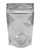 Half Metal Half Clear Pouch