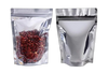 Half Metal Half Clear Pouch