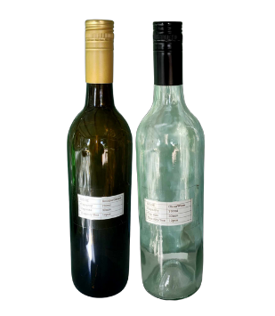 Flint/Clear Wine Bottle