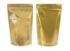 Half Clear Half Gold Stand Up Pouch