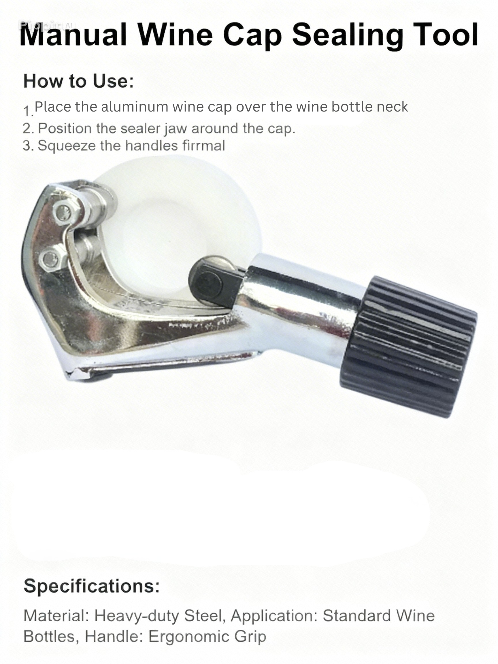 Manual Wine Cap Sealing Tool